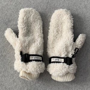 Girls Faux Fur/Fleece Mittens